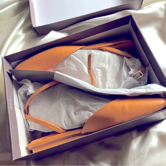 Cantaloupe colored Franco Starto Square toe - Picture 1 of 10